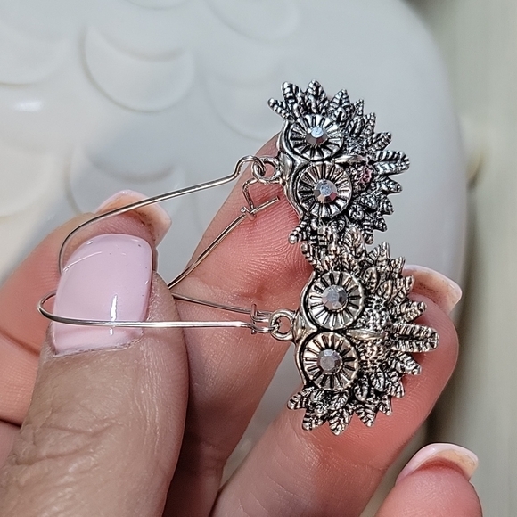 🔥LAST PAIR🔥 Owl Vintage Style Long Drop Earrings - Picture 4 of 6